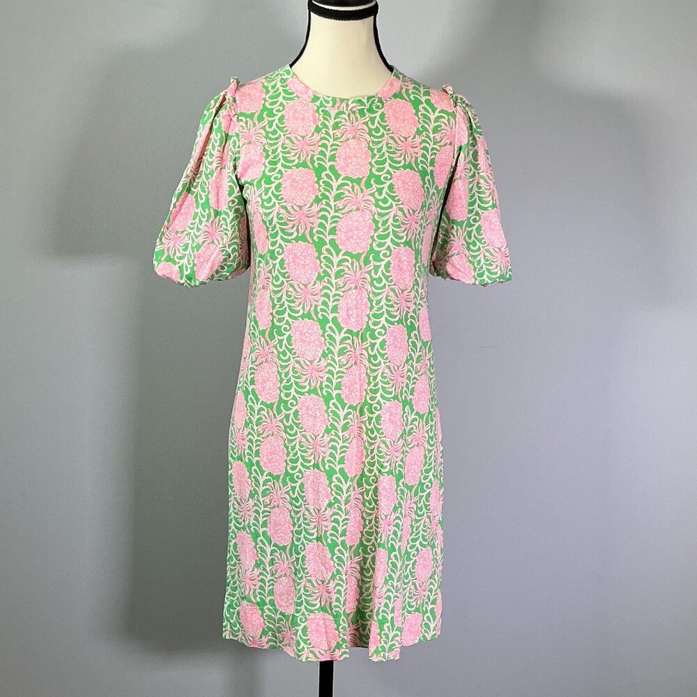 Lilly Pulitzer Mercer Women's Size XXS Green Party Like a Pineapple Dress